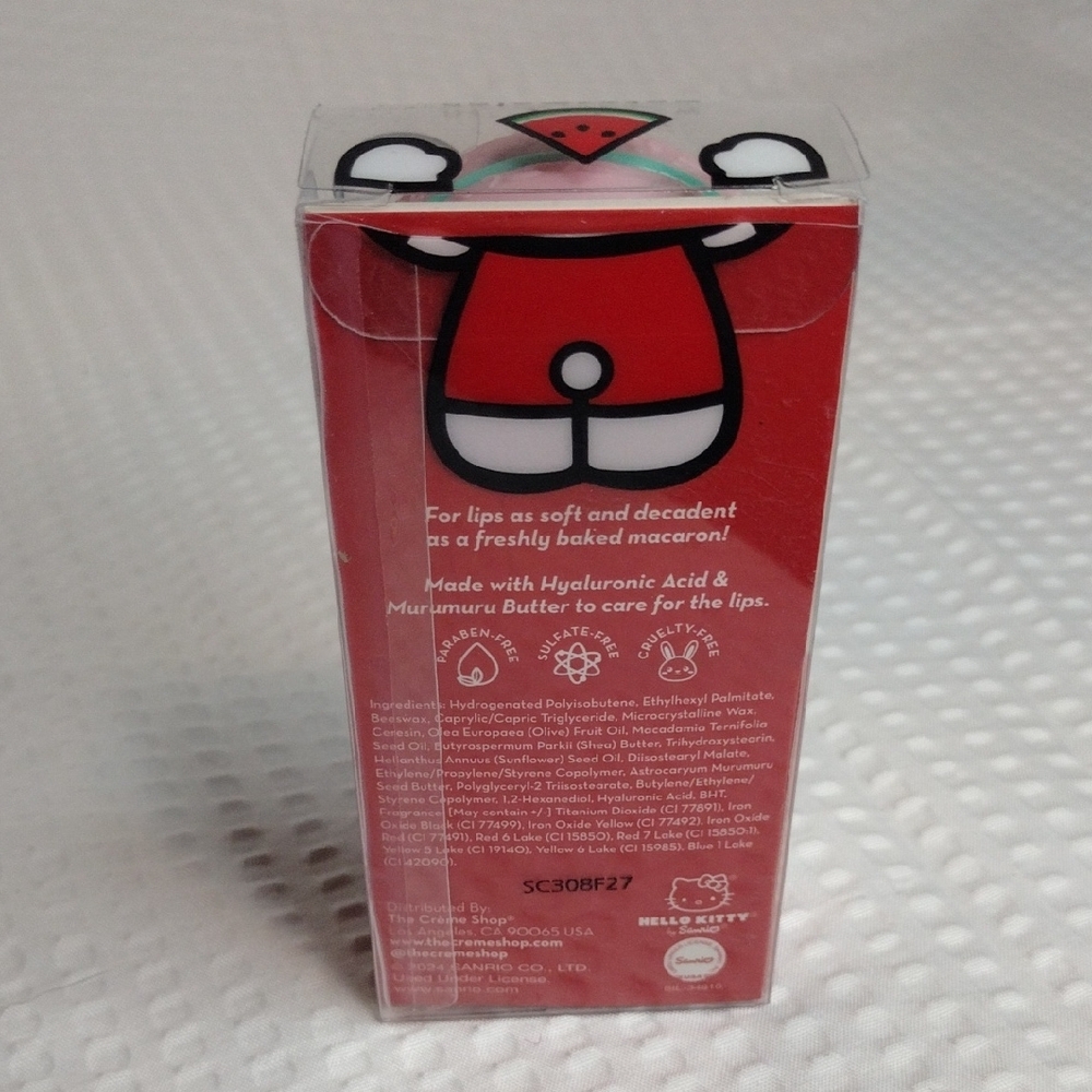 The Crème Shop x Hello Kitty Pink Macaron Lip Balm - Watermelon - Picture 2 of 3